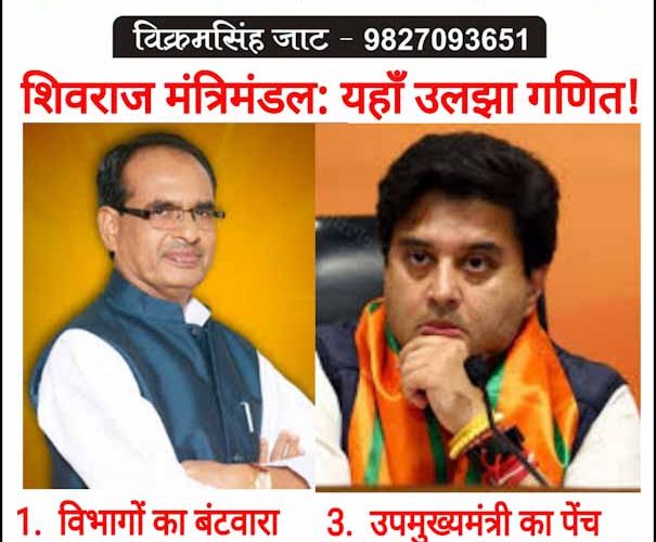शिवराज मंत्रिमंडल: यहाँ उलझा गणित !